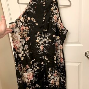 SHEIN Curve Floral Retro-Style Halter Dress 3XL